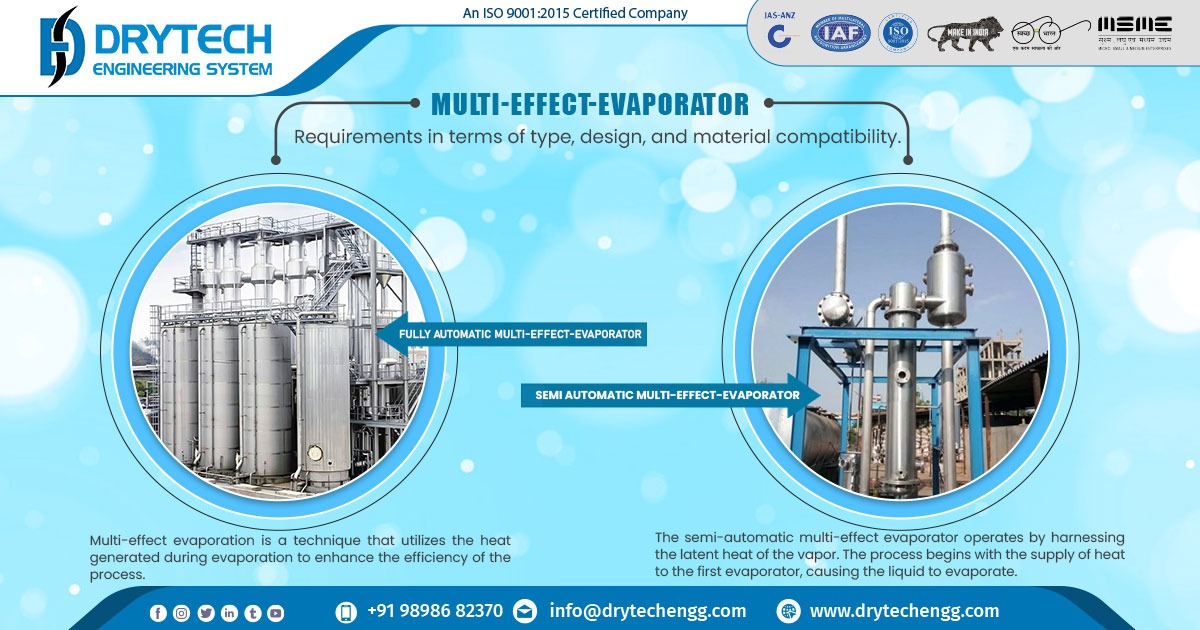 Supplier of Multi Effect Evaporator in Karnataka