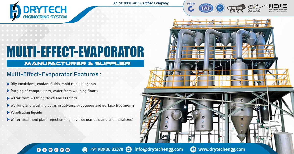 Exporter of Multi Effect Evaporator in South Africa