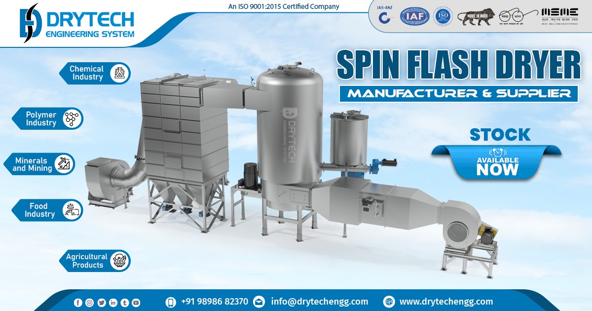 Supplier of Spin Flash Dryer in Chennai