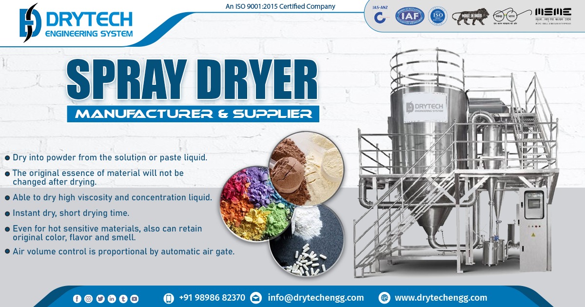 Exporter of Spray Dryer in Namibia