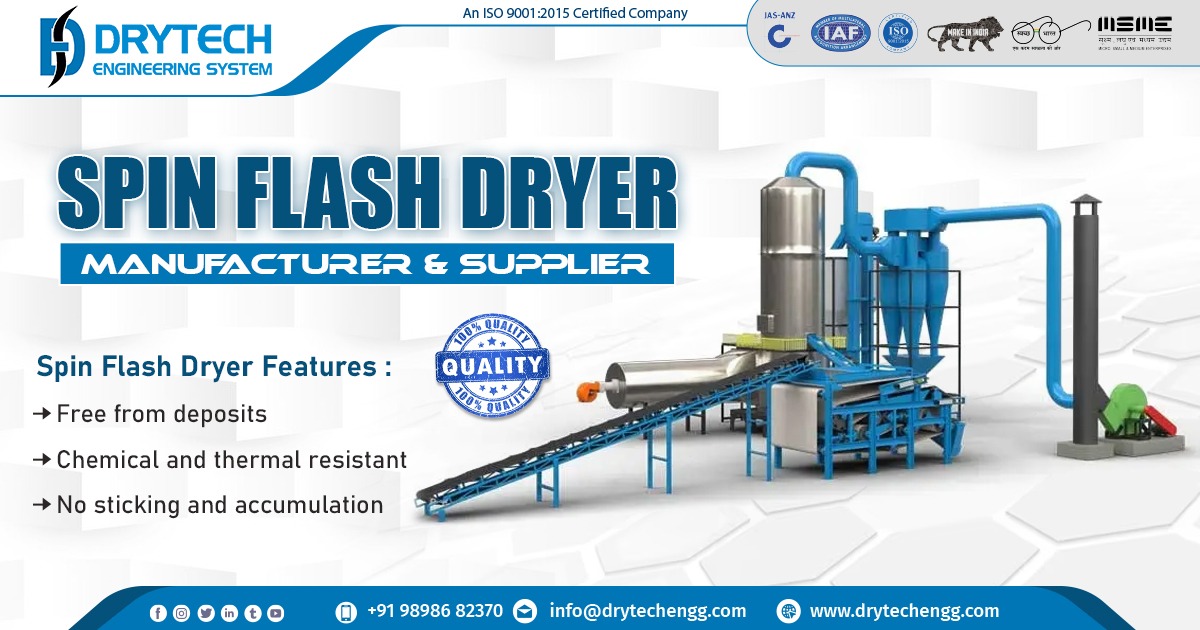 Exporter of Spin Flash Dryer in Swaziland