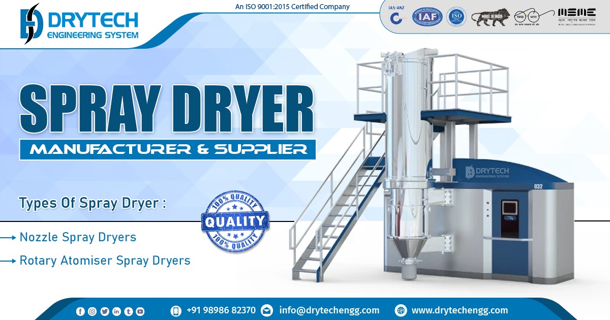 Supplier of Spray Dryer in Andhra Pradesh