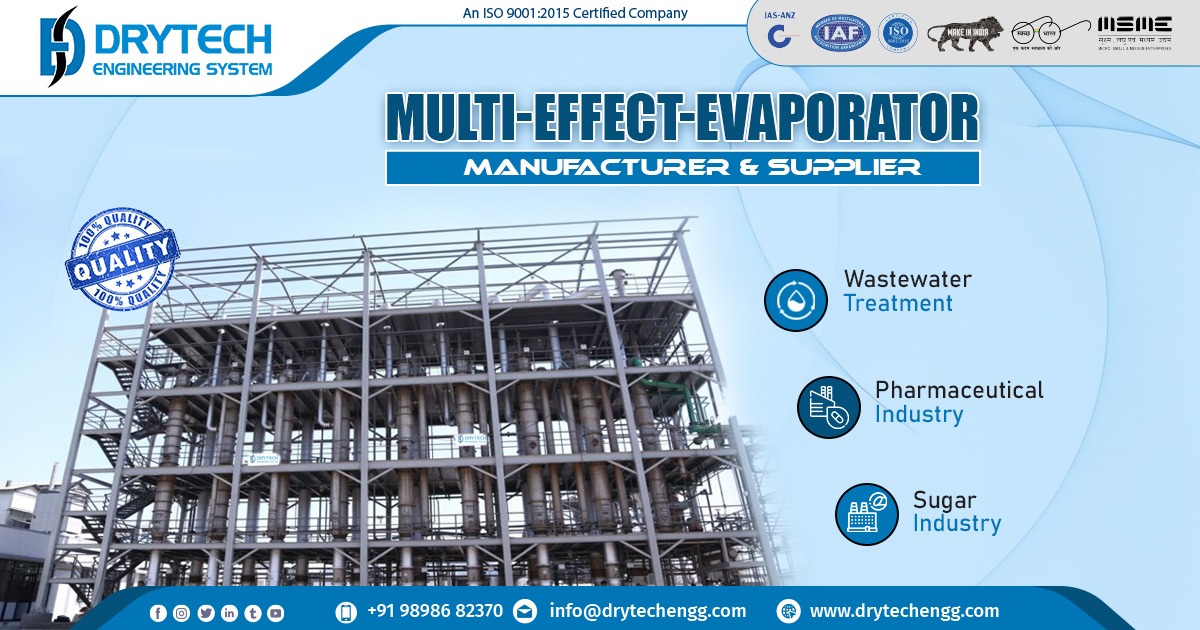 Supplier of Multi Effect Evaporator in Tamil Nadu