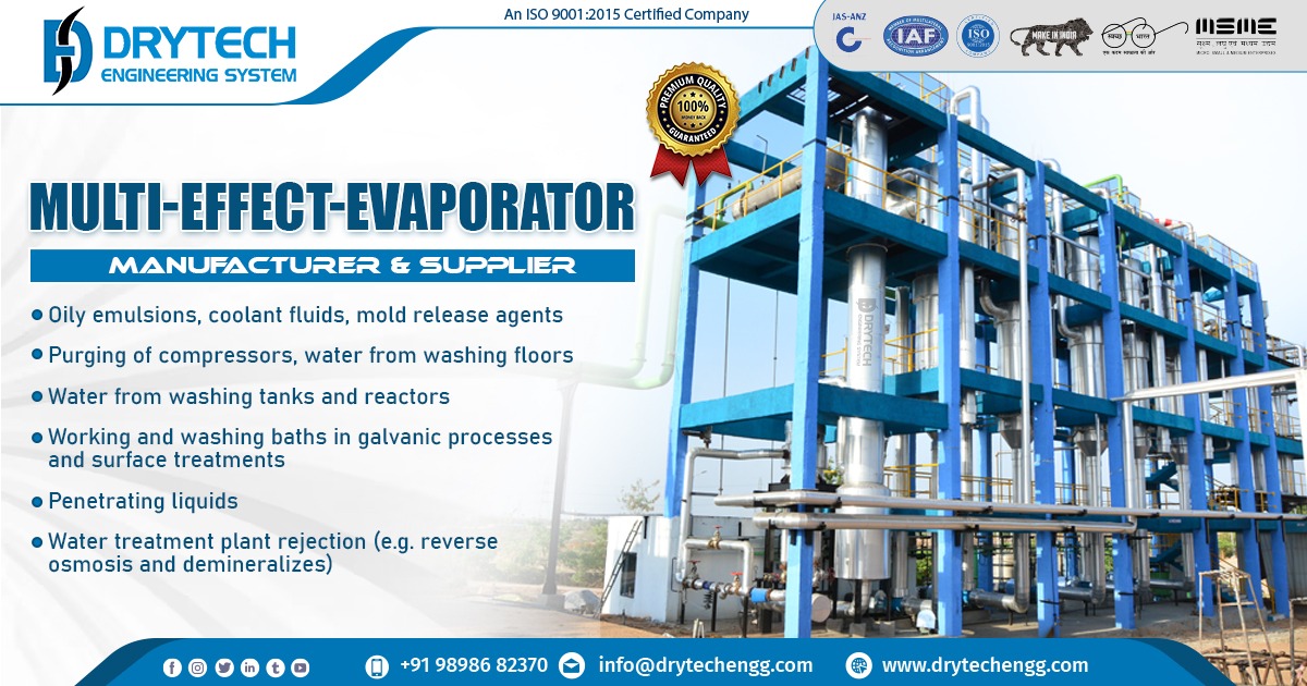 Supplier of Multi Effect Evaporator in Andhra Pradesh