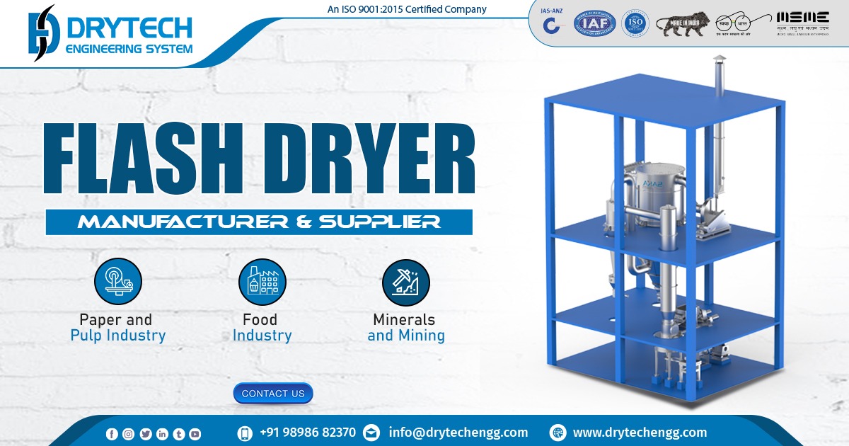 Supplier of Flash Dryer in Andhra Pradesh