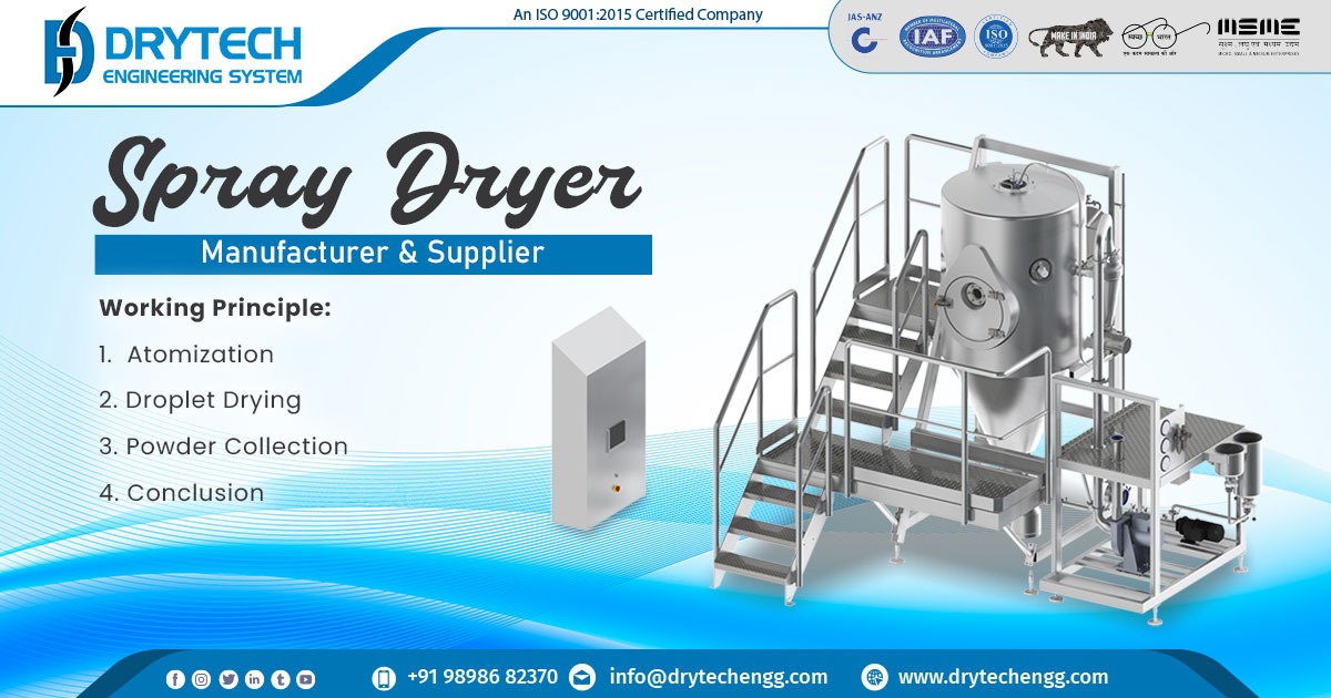 Supplier of Spray Dryer in Pune