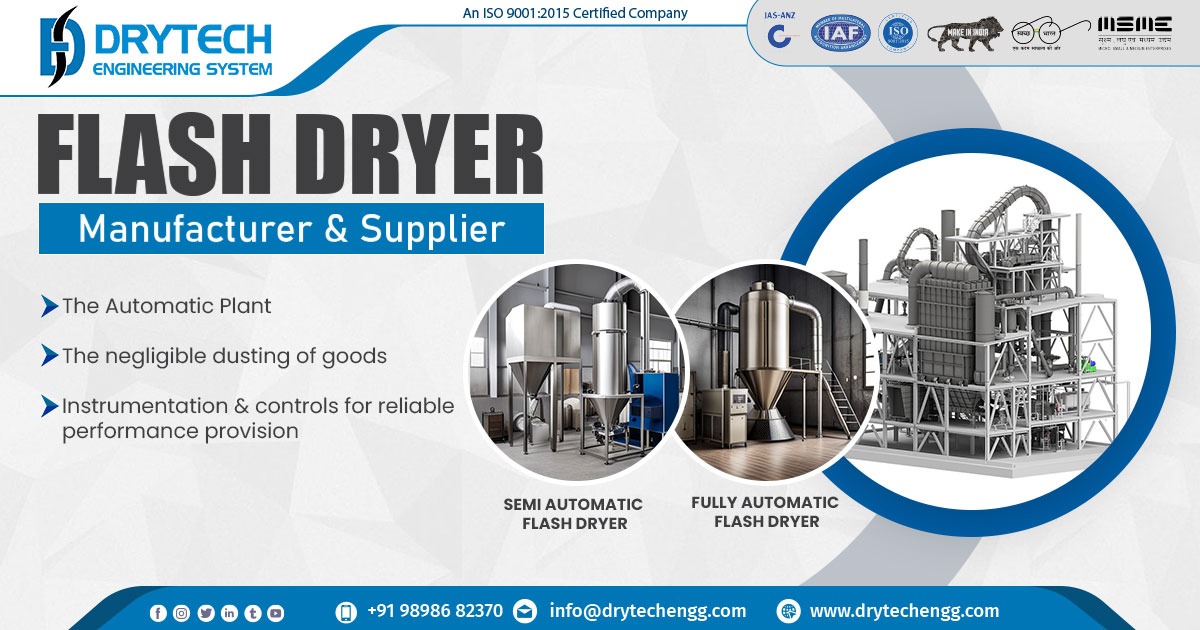 Exporter of Flash Dryer in South Africa