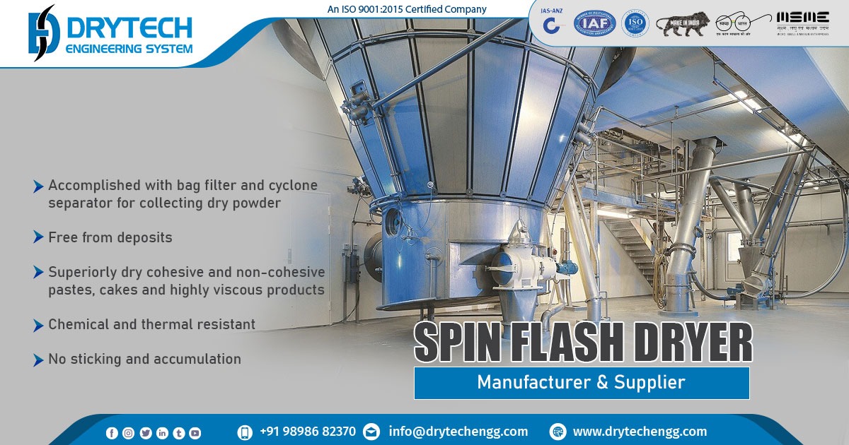 Exporter of Spin Flash Dryer in Botswana