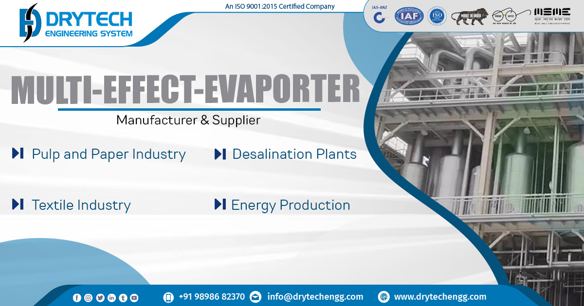 Supplier of Multi Effect Evaporator in Bhopal