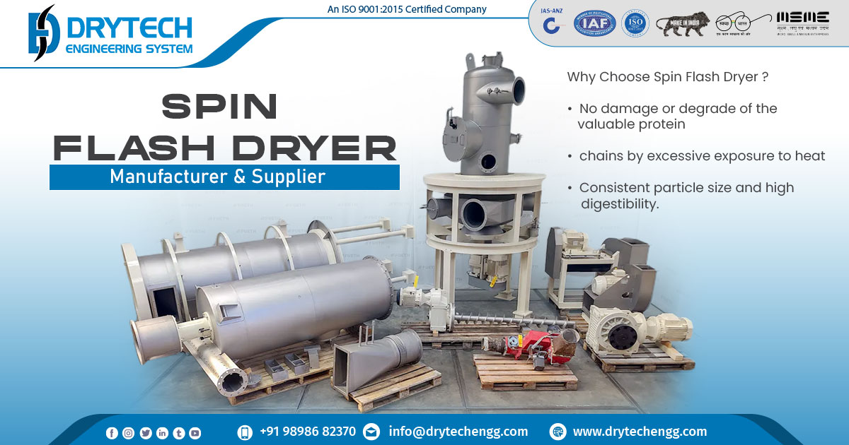 Supplier of Spin Flash Dryer Maharashtra