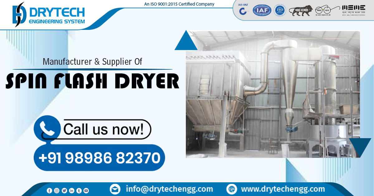 Exporter of Spin Flash Dryer in Algeria