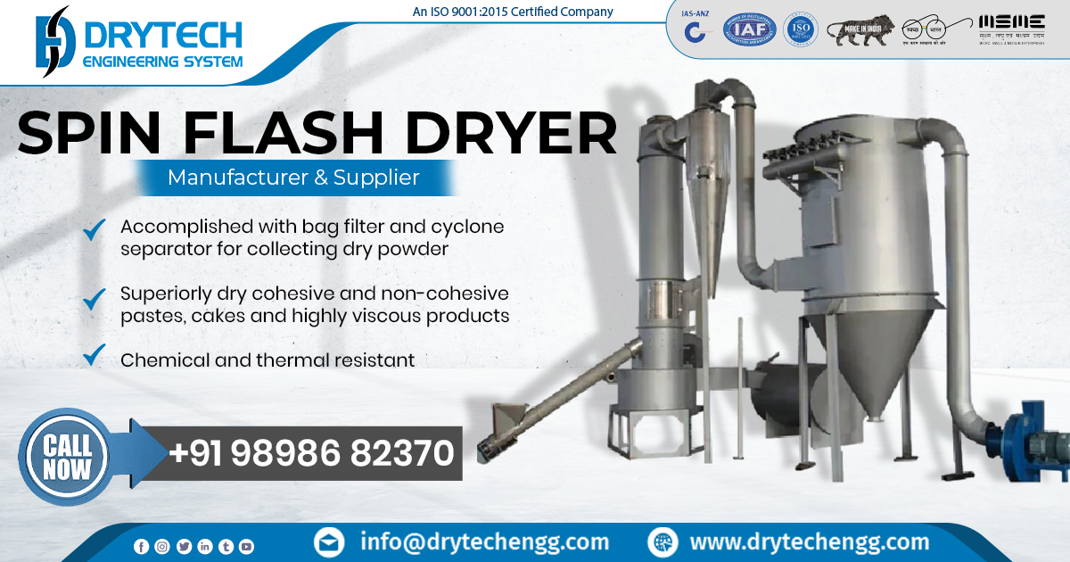 Exporter of Spin Flash Dryer in Cameroon