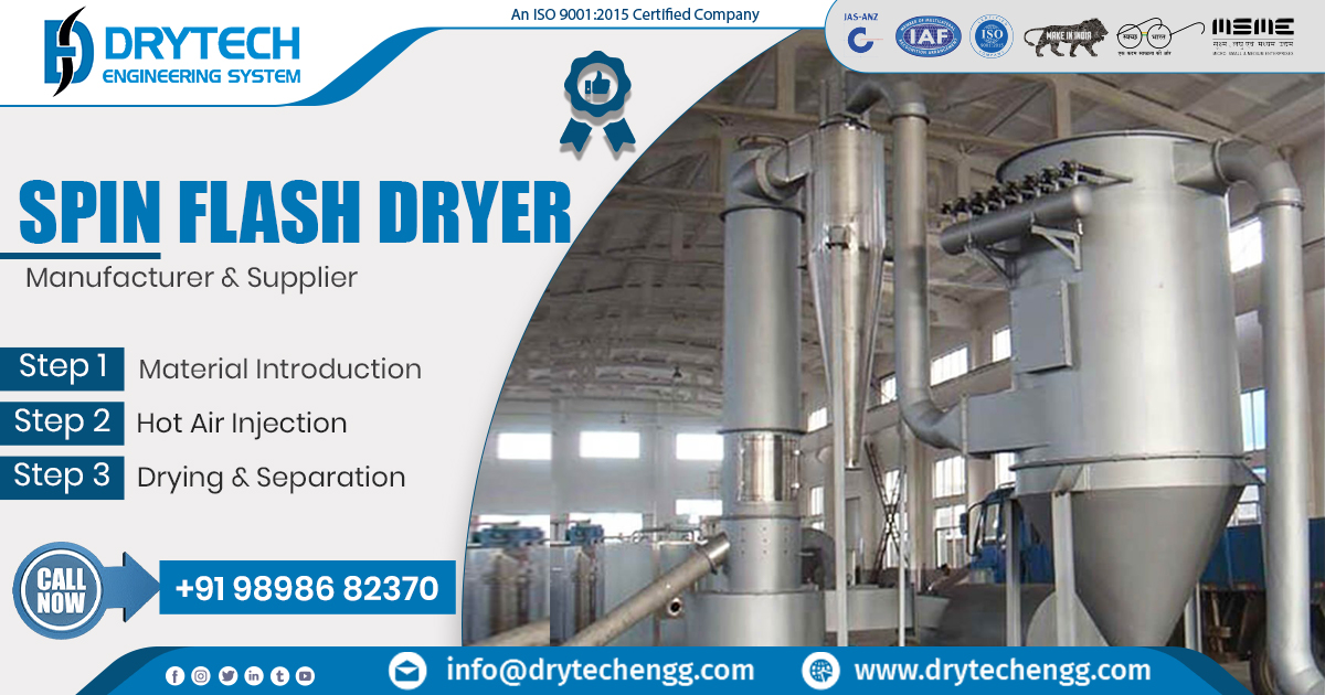 Supplier of Spin Flash Dryer in Tamil Nadu