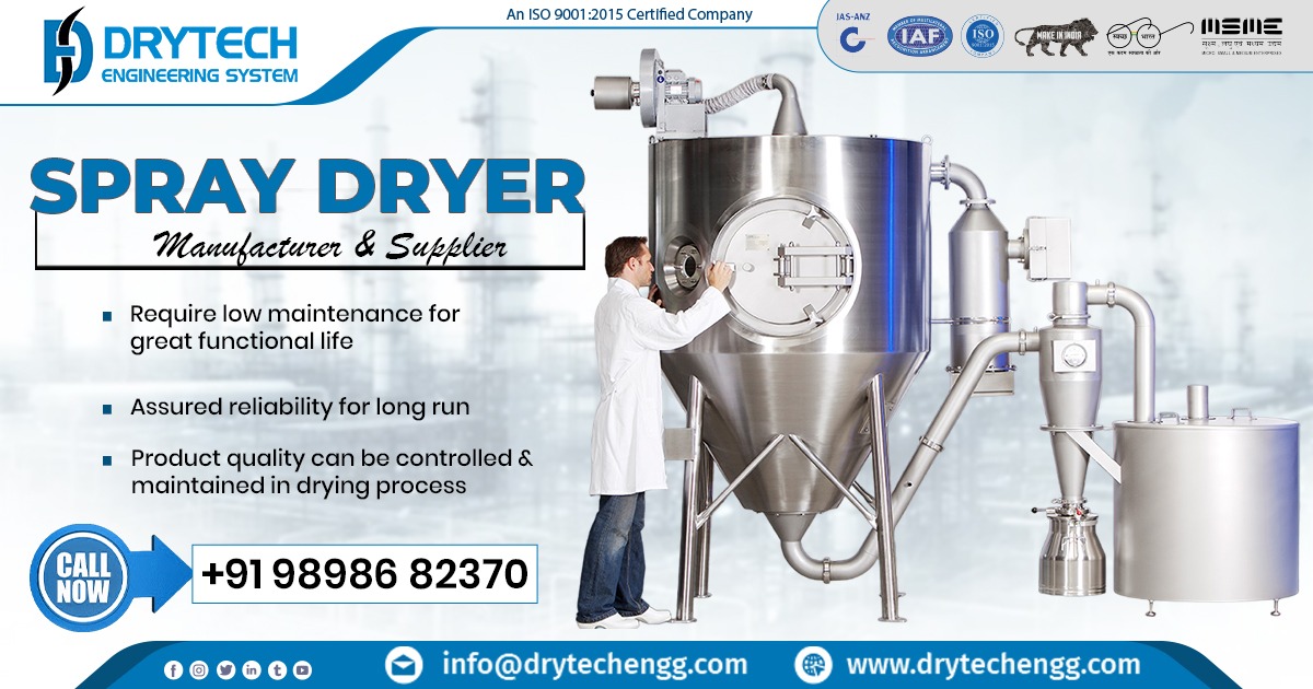 Exporter of Spray Dryer in Tunisia