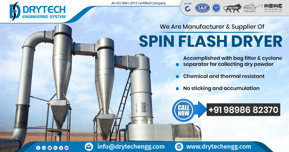 Supplier of Spin Flash Dryer in Lesotho