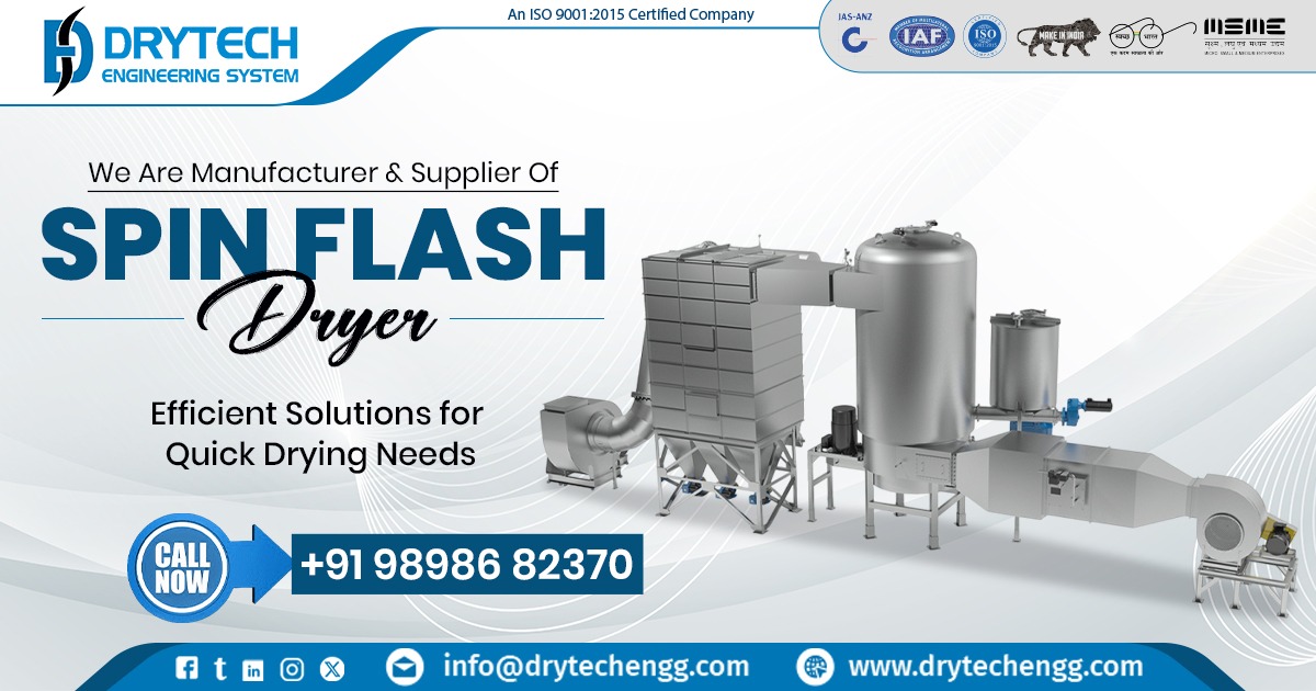 Exporter of Spin Flash Dryer in Morocco