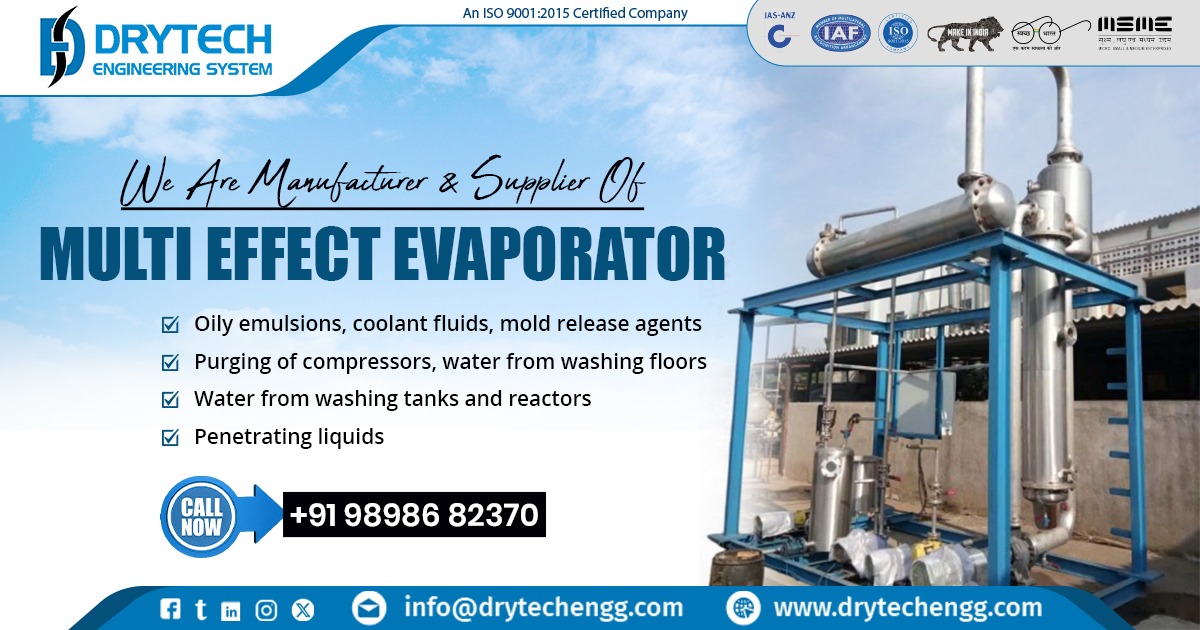 Exporter of Multi Effect Evaporator in Mauritius