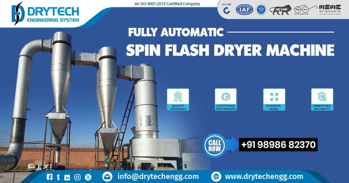 Fully Automatic Spin Flash Dryer Machine in Chhattisgarh