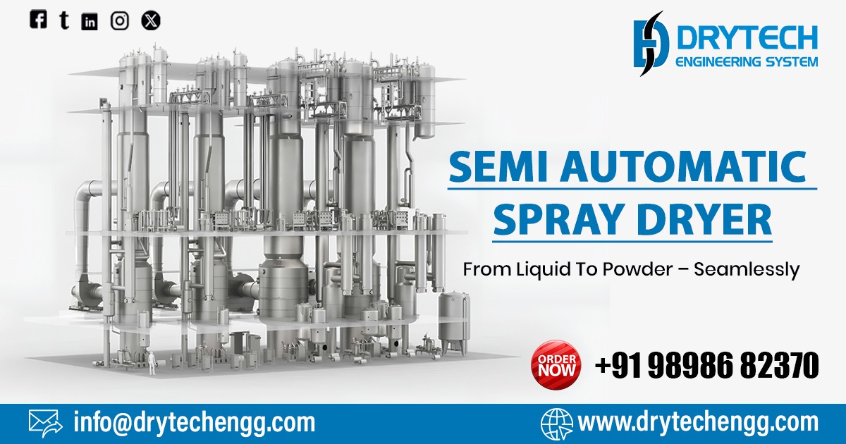 Semi Automatic Spray Dryer in Uttar Pradesh