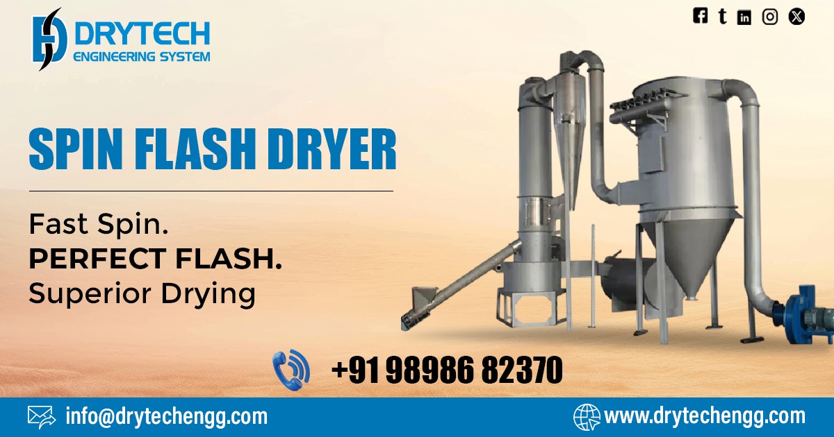 Semi Automatic Spin Flash Dryer in Delhi