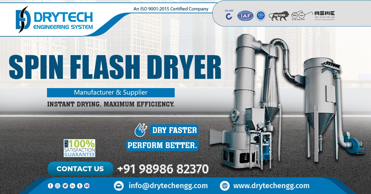 Premium Spin Flash Dryer in Rajasthan